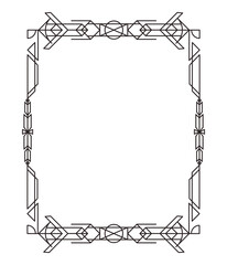 Sticker - frame art deco style