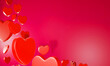 © vachiravit - 3d red hearts on red background