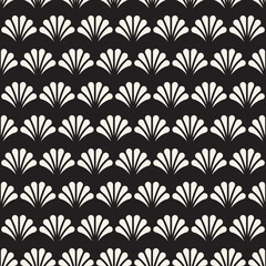 Wall Mural - vector seamless pattern. repeating geometric abstract elements. stylish monochrome background design