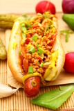 Fototapeta Tęcza - hot-dog