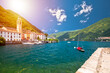 Laglio. Idyllic town of Laglio and Como lake waterfront view