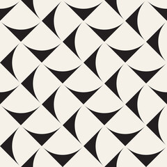 Wall Mural - vector seamless pattern. repeating geometric abstract elements. stylish monochrome background design
