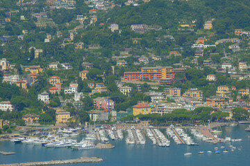 Wall Mural - La città di Rapallo in Liguria, Italia.