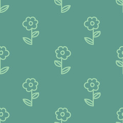 cute florals seamless design for fabric or wallpaper 