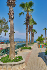 Wall Mural - Kumlubuk sandy bay beach near Turunc in Marmaris