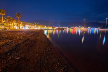 Wall Mural - View over the beach coast of Marmaris in Turkey