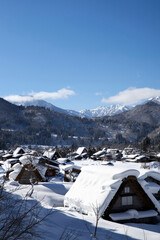 Poster - 雪景色の白川郷