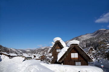 Poster - 雪景色の白川郷