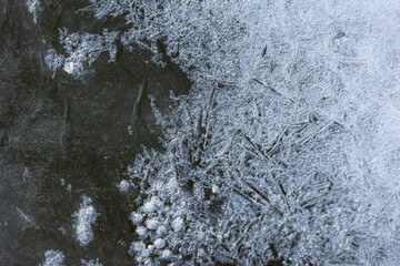 Poster - In winter, the whole lake freezes over