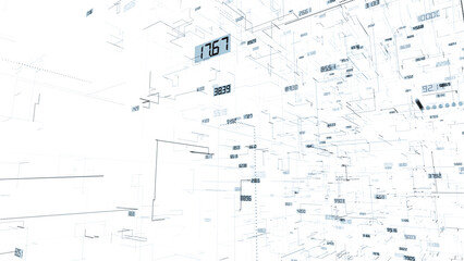Lines with numbers