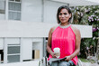 © Marcos - Latin transgender woman portrait at the office terrace in Mexico Latin America