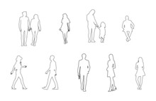 Scale Figure Outline Silhouettes