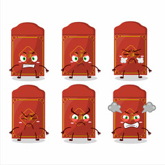 Sticker - Red packets chinese cartoon character with various angry expressions