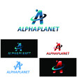 alpha planet logo design fit for your company