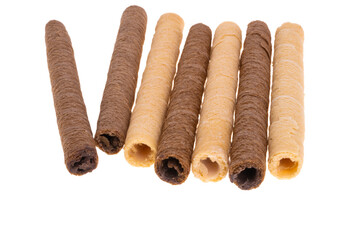 Canvas Print - wafer rolls isolated