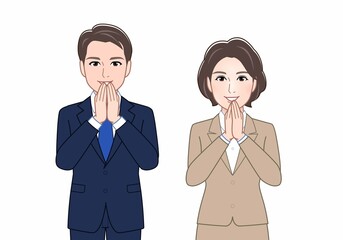 Sticker - 会社の社員の男女