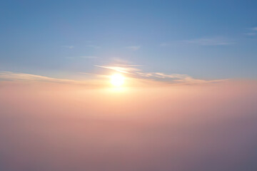 Wall Mural - sunrise sky watercolor gradient colors, beautiful abstract nature wallpaper