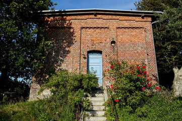 entrance to the castle , image taken in rugen, north germany, europe