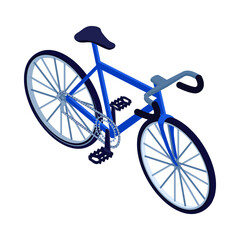 Sticker - Bicycle Isometric Icon