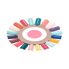 Sticker - Nail Polish Palette