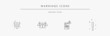 © Line Perfect - Exclamation Mark, Alert, and warning vector icon. Exclamation Mark in triangles and document linear icon