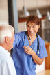 © Daniel Laflor/peopleimages.com - Shes got an excellent bedside manner. Cropped shot of a female nurse checking on her senior patient.