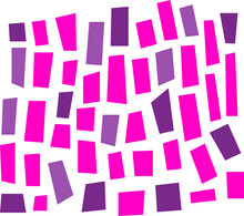 Abstract Set Of Purple Rectangles Abstract Shapes Without Background