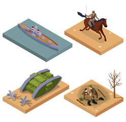 Wall Mural - WWI Equipment Isometric