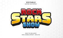Rock Stars Show Editable Text Effect Template 