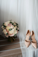 Wall Mural - wedding shoes of the bride