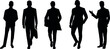 © Birgit Reitz-Hofmann - Business male people, set of vector silhouettes.