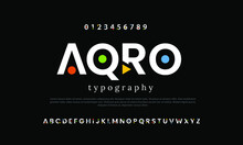 Digital Abstract Modern Alphabet Font. Creative Urban, Futuristic, Fashion, Sport, Minimal Technology Typography. Numeric Font Illustration Vector.