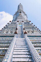 Sticker - The Wat Arun Buddhist temple in Bangkok Yai district of Bangkok, Thailand