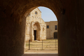 Fototapete - Medieval abbey of Santa Maria di Cerrate, in Lecce province, Apulia