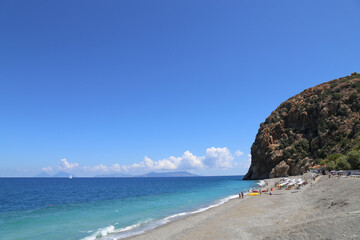 Wall Mural - View of the coastline in the province of Gioiosa Marea