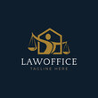 attorney law firm office logo design vector illustration