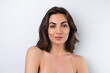 © Анастасия Каргаполов - Close-up beauty portrait of a topless woman with perfect skin and natural make-up