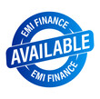 © sanjeev kumar misra - EMI Finance available vector icon, blue in color,