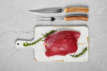 Wall Mural - Raw beef shoulder boneless meat