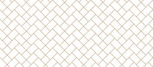 Herringbone Floor Vector Illustration Black White Seamless Pattern With Wooden Zigzag Panels And Planks Brick Wall Texture Modern Interior Background Outline Monochrome Wallpaper Parquet Flat Design