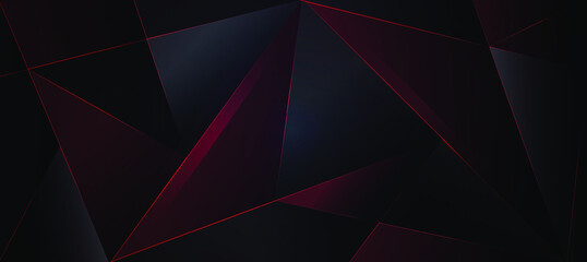 black abstract background, background ,abstract, polygon elegant background red abstract