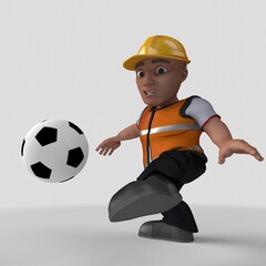 Sticker - 3D Cartoon Builder Character