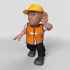 Sticker - 3D Cartoon Builder Character