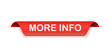 © Vik10 - more info red banner template. ribbon label sign. vector sticker