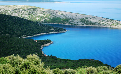 Canvas Print - the Istrian coast of beautiful Croatia