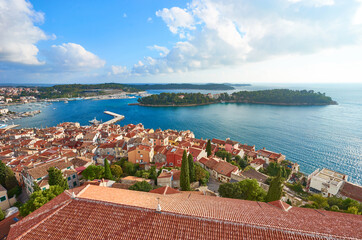 Wall Mural - Historical district in the city of Rovinj in Istria, Croatia