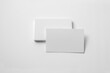 © kaedeezign - blank business card stack mock up. Template for branding identity  isolated on paper background