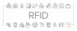 © vectorwin - Rfid Chip Technology Collection Icons Set Vector .