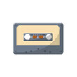 © Khairuman - Cassette Flat Illustration. Clean Icon Design Element on Isolated White Background