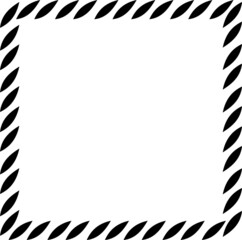 black and white frame. simple border vector design. 